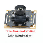 1MP 720P USB Camera Module,30fps 1280x720，Fixed Focus Webcam Driver Free, Compatible For Raspberry Pie Android Linux Windows