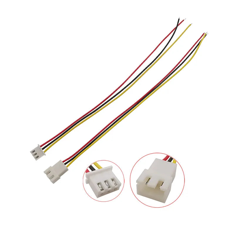 10Pcs/lot JST XH2.54 3 Pin Male Plug / Female Socket Connector XH 2.54mm Pitch 3P Docking Terminal with Wire Cable 26AWG 20CM