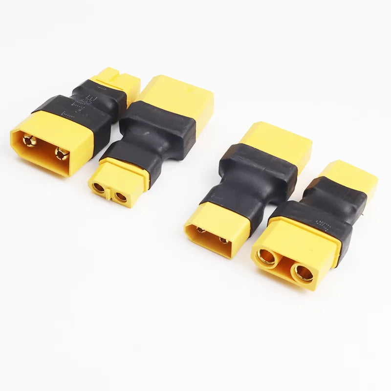 5Pcs Adapter XT60 To XT30 XT90 EC5 TRX T Female To Male Plug Deans Connectors Plug RC Helicopter Quadcopter Lipo Battery Control