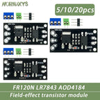 20/10/5PCS FR120N LR7843 AOD4184 D4184 Isolated MOSFET MOS Tube FET Module Replacement Relay 100V 9.4A 30V 161A 40V 50A Board