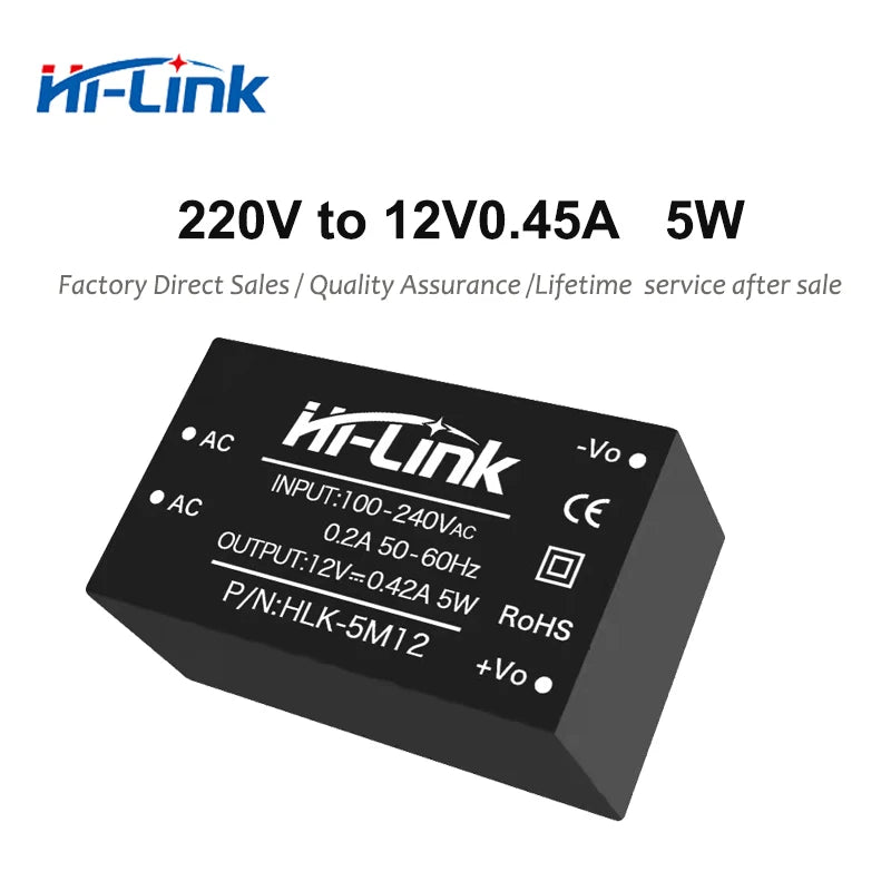 Free Ship 5pcs/lot *Manufacturer HLK-5M05/PM01/10M05/20M05 Hi Link 5W 10W 3W 20W AC-DC Step Down Switching Power Supply Module