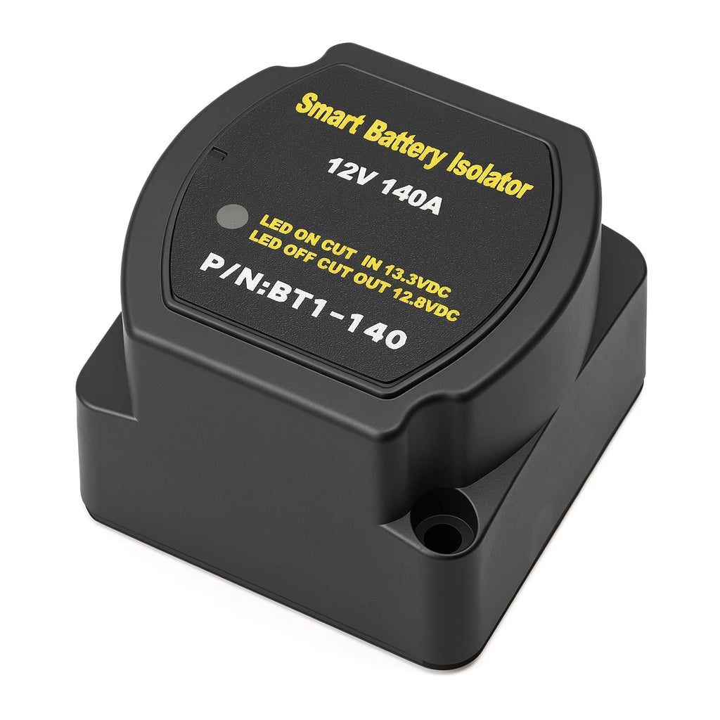 For Car RV Boat Marine Turck 12V 140A Dual Smart Battery Isolator Relay Voltage Sensitive Protection VSR Split Charge