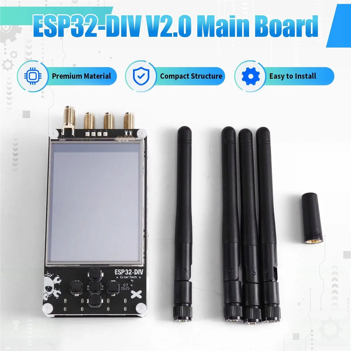 ESP32-DIV V2 Development Board Kit Bigger Antenna NRF24 CC1101 IOT Development Board Dual Core WiFi Bluetooth for MCU Module