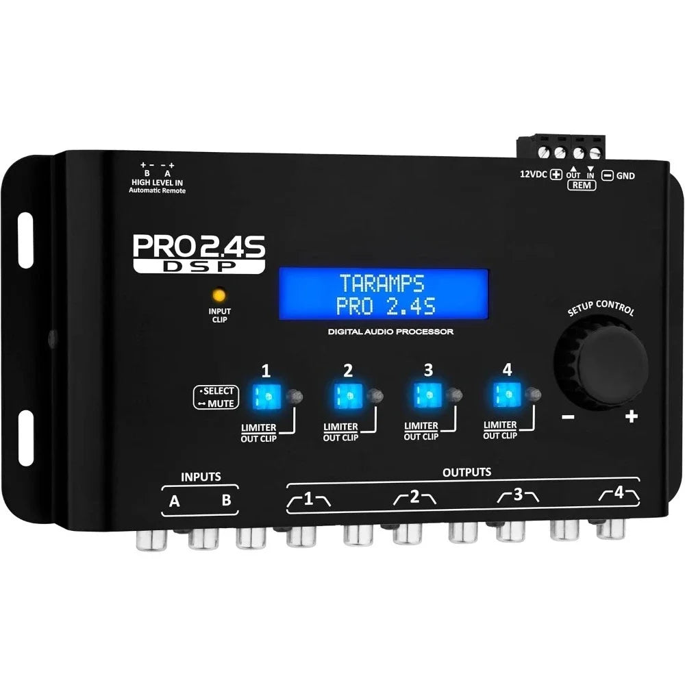 New Upgrade US Shipping Professional 2.4S DSP Crossover Digital Signal Processor Equalizer with 15-Band Graphic EQ 12 Presets 2
