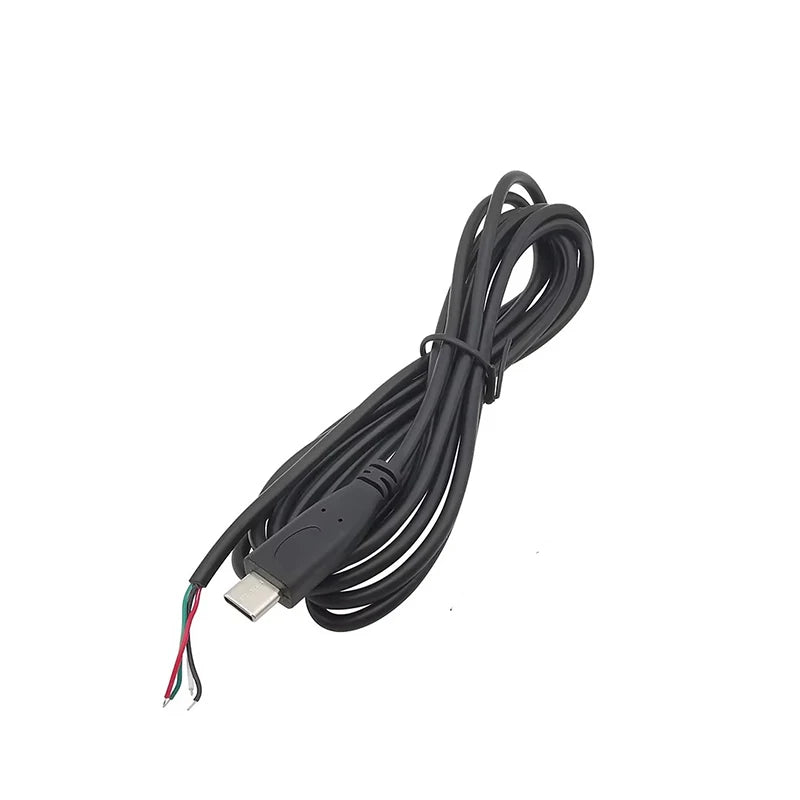 1/3/5Pcs 2 Wire 4 Wire  Type C USB Male Female Power Supply Cable Welding Connector USB-C Cable Extension DIY Repair 0.3M 1M 2M