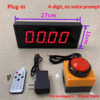 2.3 Inch 4 Digit LED Digital Timer Stopwatch Countdown Clock for Training Speech Competition No Voice