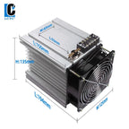 LCTC Radiator With Fan For Three Phase Solid State Relay SSR Heat Sink 100A 120A 3-phase Relay DC 48V Y-150