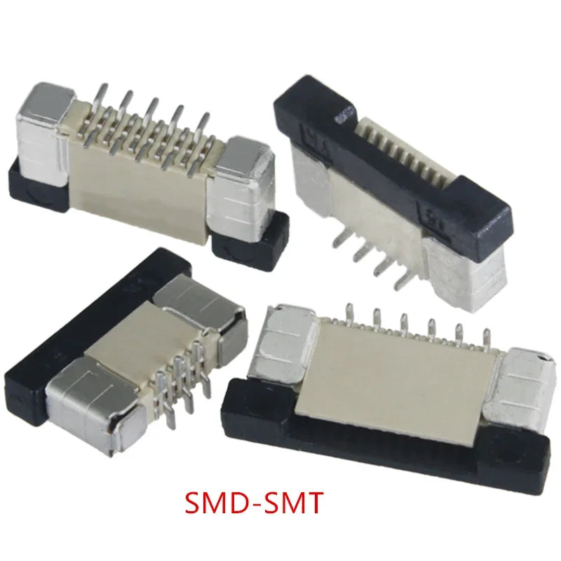 10Pcs FPC FFC Connector 0.5mm 1.0mm AWM 20624 80C 60V VW-1 Flat Cable PCB 4/5/6/7/8/10/12/14/16/18/20/26/30/32/36/40/50/60Pin