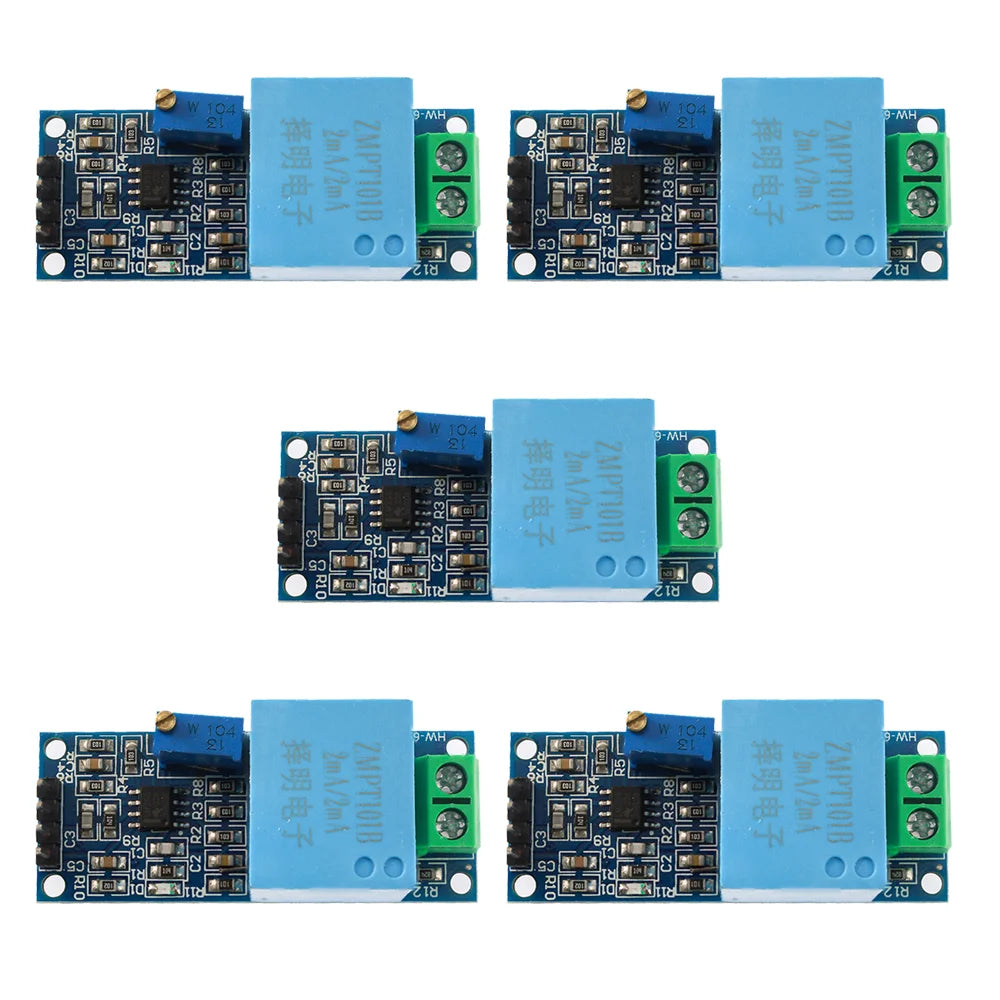 ZMPT101B Unidirectional AC Voltage Sensor Module 0-250V Analog/Digital Output for Single-Phase Transformer & Arduino