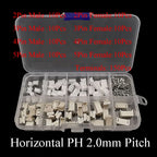 1Box SH 1.0MM/JST 1.25mm/ZH 1.5mm/PH 2.0mm/XH2.54mm/VH 3.96mm Male Plug Female Socket Housing Crimp Terminal Connector Kit