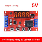 DC 5V 12V 24V 10A Adjustable Time Delay Relay Module 32 Modes LED Digital Timming Trigger Timer Control Switch Pulse Cycle