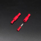 10 Pairs Male Female Bullet Connectors with Insulated Crimp Terminals 22-16 AWG Quick Disconnect Plugs for Audio Wiring