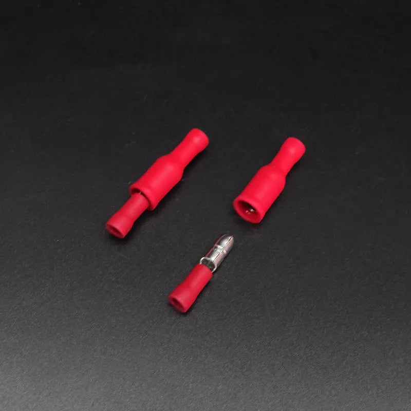 10 Pairs Male Female Bullet Connectors with Insulated Crimp Terminals 22-16 AWG Quick Disconnect Plugs for Audio Wiring