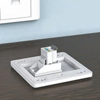 UTP Network Connector Cat5e Cat6 RJ45 Ethernet Module Tool-Less White Module Coupler Coupler Socket