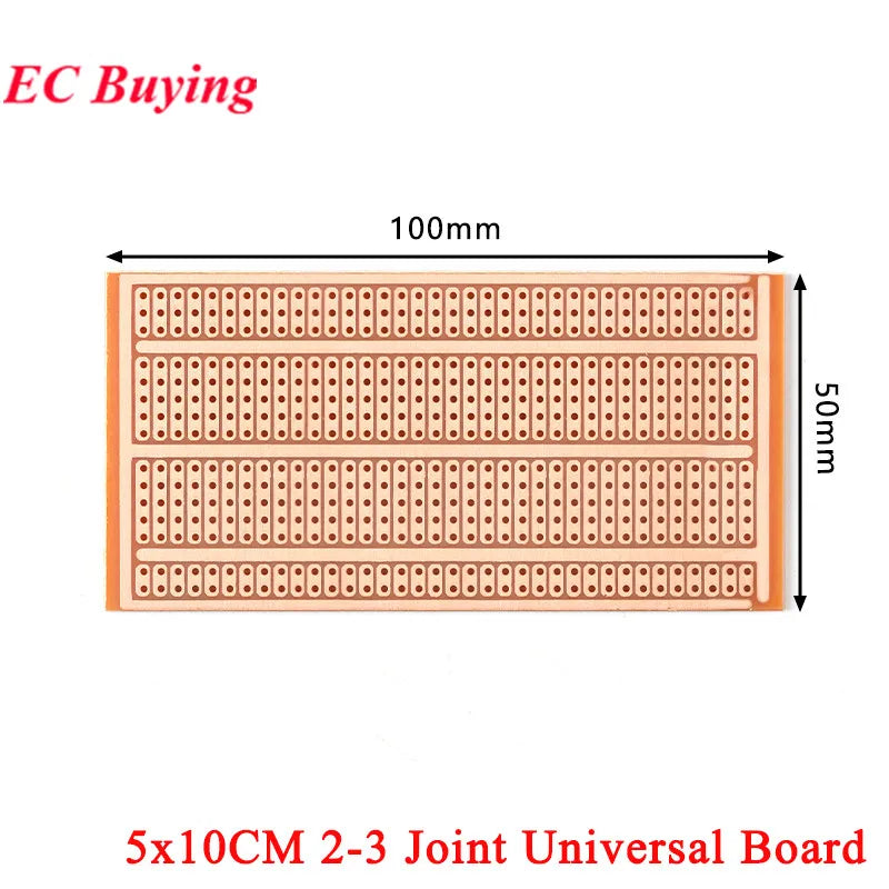 10Pcs/1pc 5x7CM 5x10CM 6.5x14.5CM 9x15CM Prototype Board Single Sided PCB Protoboard Universal  Experiment Matrix Circuit Board