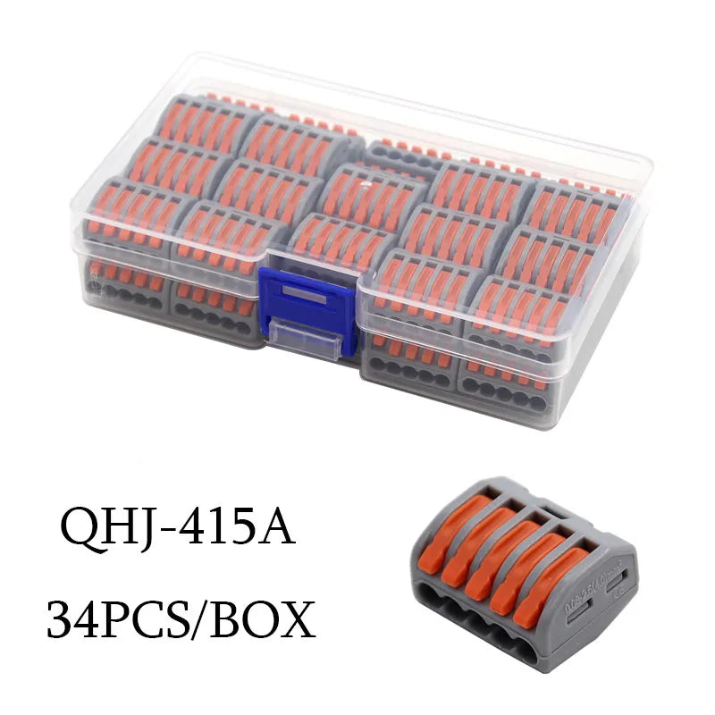 Mini Wire Electrical Connector Boxed 222 LED Strip Lighting Quick Connectors Universal Compact Conductor Push-in Terminal Blocks