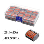 Mini Wire Electrical Connector Boxed 222 LED Strip Lighting Quick Connectors Universal Compact Conductor Push-in Terminal Blocks