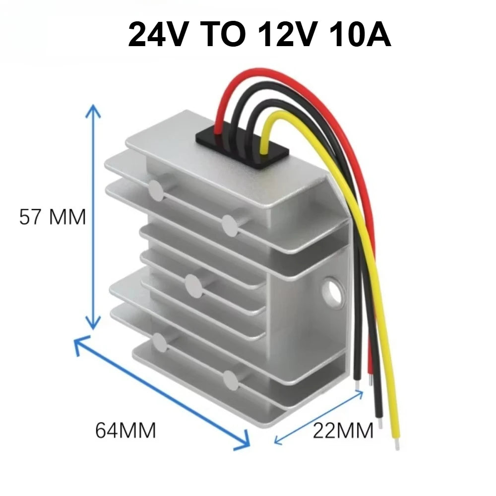 24V to 12V 1.5A 3A 5A 10A 15A 20A Step Down DC DC Converter Voltage Regulator 24V-12V 120W Car Power Supply Buck Module CE RoHS