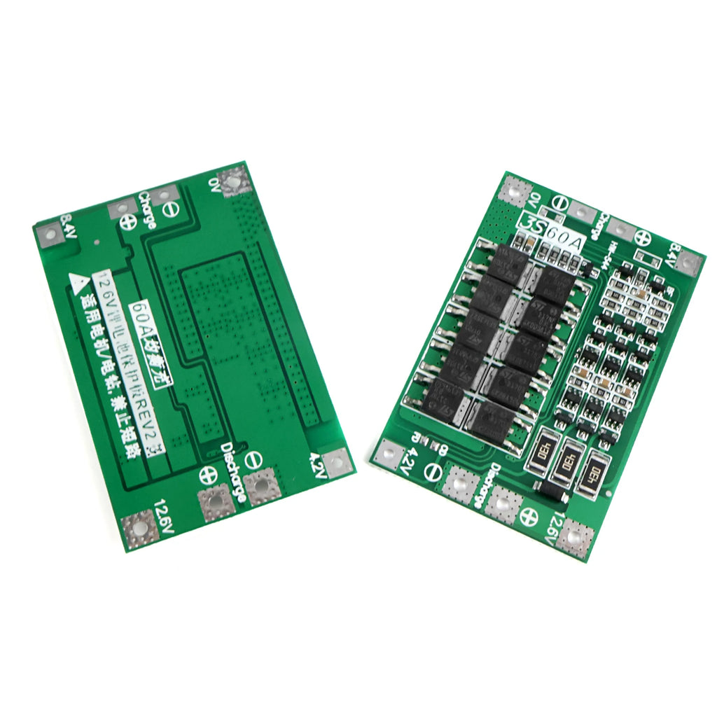3S 4S 40A 60A 18650 Lithium Battery Protection Board BMS 12.6V 16.8V Overcharge Overdischarge Protection for Drill