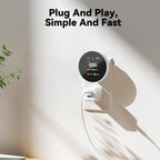 Combination Gas&Carbon Monoxide Detector 4-in-1 Natural Gas Leak&CO Alarm with Temperature&Humidity for Home security protection
