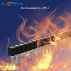 5pc 2.54mm Round Hole Male Tin Gold Female Pin Header 1/2x40P Single/Dual Row Breakable PCB IC Crystal Relay Transistor Socket
