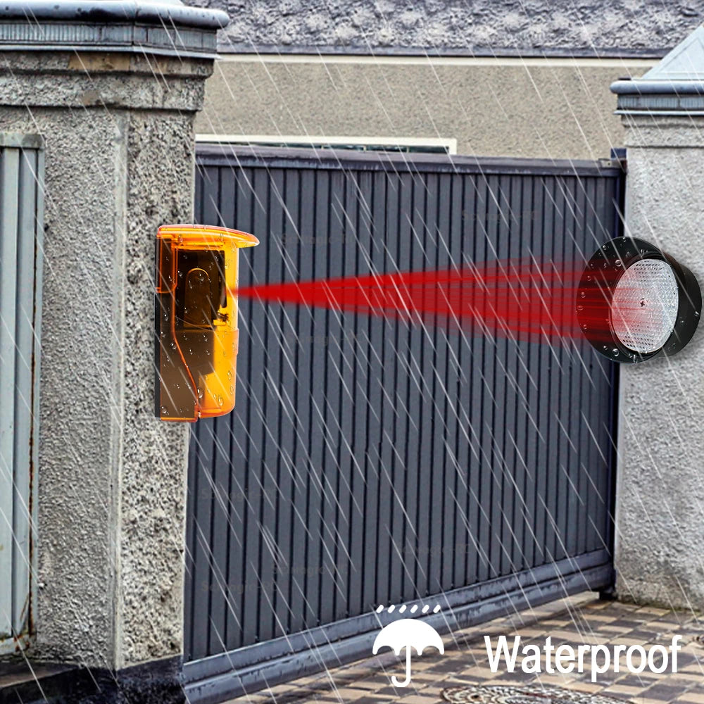 Infrared Reflector Detector Photocell Sensor For Swing Sliding Garage Gate Door Opener Safety 12-24V DC/AC 7m 12m