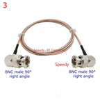 75 Ohm RG179 Pigtail Cable BNC Male Straight Right angle To BNC Male Female for HD-SDI 3G-SDI Vedio CCTV Camera Camcorder  RF