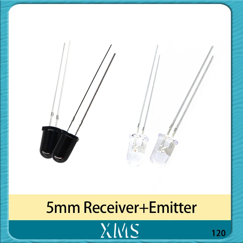 10pairs 3mm 5mm 940nm LEDs Infrared Emitter and IR Receiver Diode Diodes 301A for arduino
