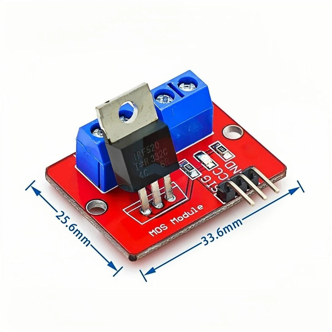 0-24V Top Mosfet Button IRF520 MOS Driver Module For Arduino MCU ARM Raspberry pi