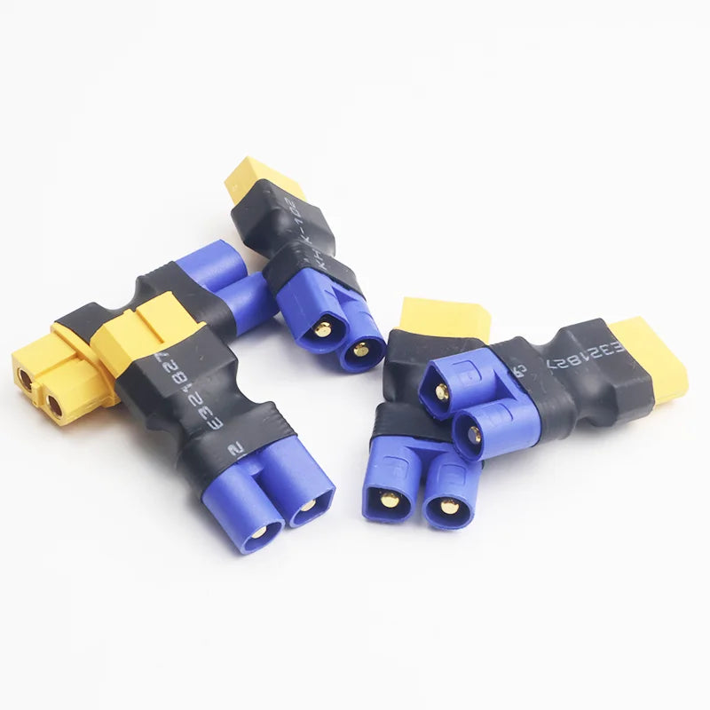 5Pcs Adapter XT60 To XT30 XT90 EC5 TRX T Female To Male Plug Deans Connectors Plug RC Helicopter Quadcopter Lipo Battery Control