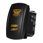 Marine Boat Rocker Switch 12/24V Orange Backlit Anchor Beacon Up Down Button ON OFF/ON OFF ON Momentary Toggle Switch Waterproof