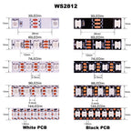 WS2812B Individually Addressable Led Strip 1-5M 30/60/74/96/144leds/m WS2812 5050 RGBIC Smart Pixels Led Light IP30/65/67 DC5V