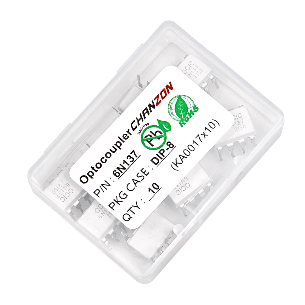 10PCS Optocouplers 6N137 6N137M EL6N137 DIP8 DIP-8 Optoisolator Opto Coupler New and Original  IC In Stock Chanzon