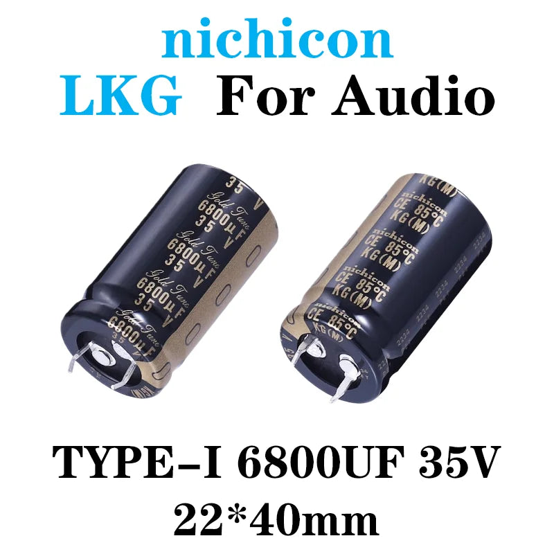 nichicon LKG 25V 35V 50V 63V 100V TYPE Super Through Audio capacitor 1000UF 2200UF 4700UF 6800UF 8200UF 10000UF 12000UF 22000UF