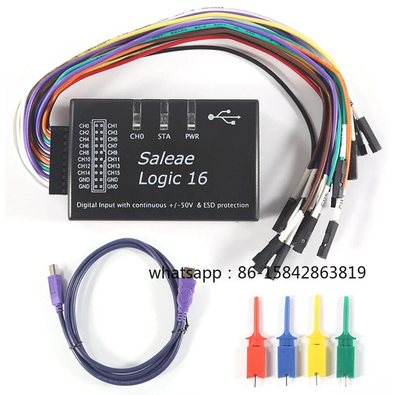 NEW Saleae Logic Usb Logic Analyzer Multi System for Official Version Sample Rate 100M 16 Channels Instruments