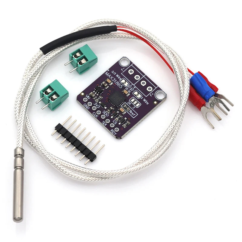 MAX31865 Temperature Sensor Module GY-MAX31865 RTD Digital Conversion Module Electronic DIY Board PT100-PT1000 for Arduino