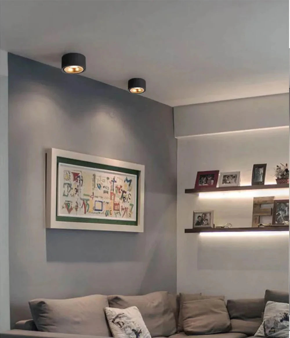 LED Surface Mounted Ceiling Light, 3CCT TUYA Bluetooth/Zigbee Matter Smart Spotlight Dimmable AC110V 220V Indoor Lighting