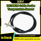 1pcs DS18b20 temperature probe temperature sensor 1M 2M 3M DS1820 Stainless steel package Waterproof 18B20 100cm/200cm/300cm