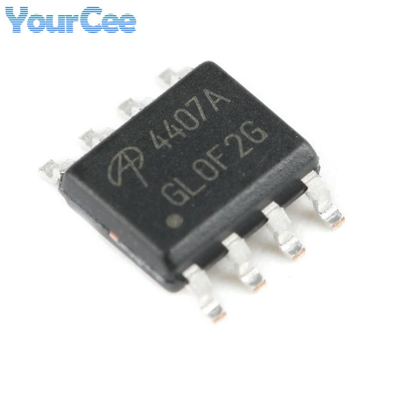 20pcs/5pcs AO4407A SOIC-8 4407A P-channel -30V/-12A SMD MOSFET Field Effect Transistor Chip AO4405AO4411 AO4413 AO4421 AO4435
