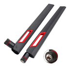 Dual Band 2.4G 5.8G RP SMA Male 12dBi WiFi Antenna + 15cm Adapter Cable for Network Card USB Adapter Security IP Camera