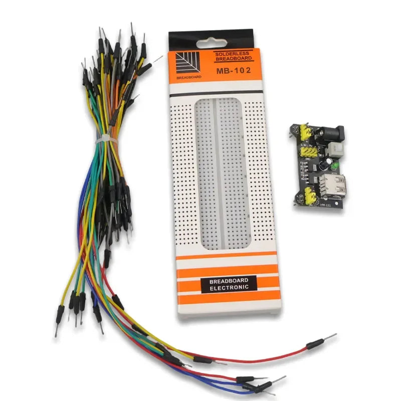 4/3/2PCS MB-102 Breadboard 400 830 Points Solderless PCB Bread Board Jumper Wire Cable Prototype Board DIY for Arduino Kit