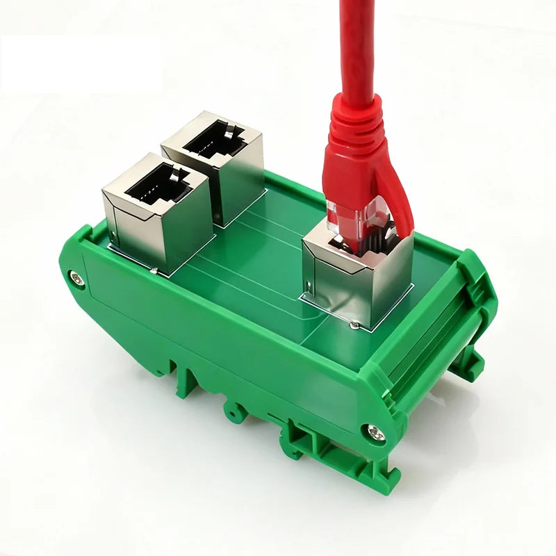 RJ45 8P8C vertical breakout board RJ45 feamle to 2 x RJ45