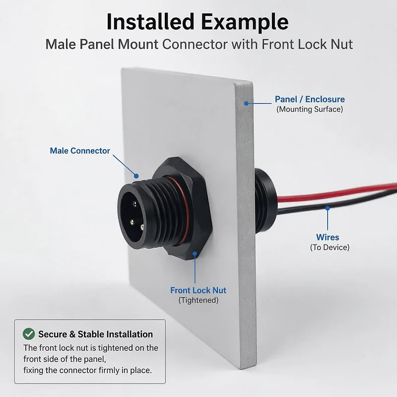 10PCS M12 IP65 Waterproof Aviation Connector Pre-wired Male Female Cable Plug 2P 3P 4P 5Pin Panel Mount Electrical Socket