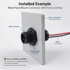 10PCS M12 IP65 Waterproof Aviation Connector Pre-wired Male Female Cable Plug 2P 3P 4P 5Pin Panel Mount Electrical Socket