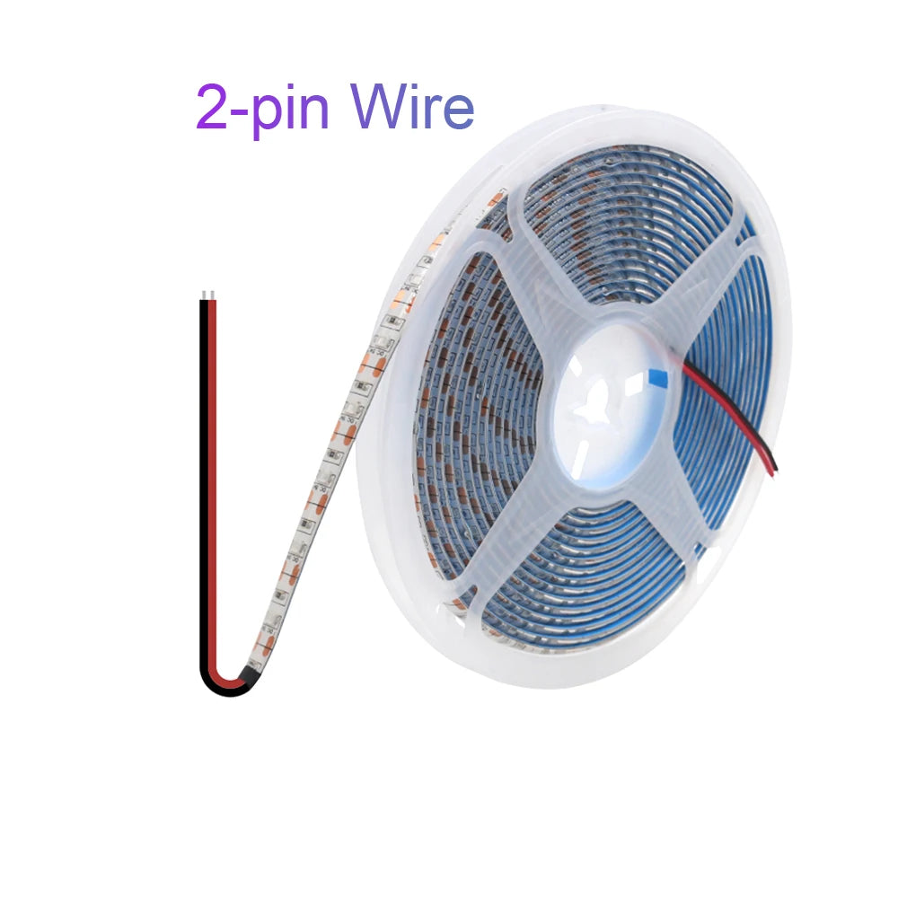 5V USB LED Strip Light Battery Power SMD 2835 3528 60LED 0.5m 1m 2m 5m Cold White Warm Blue Ribbon Cabinet Lights Night DC5V