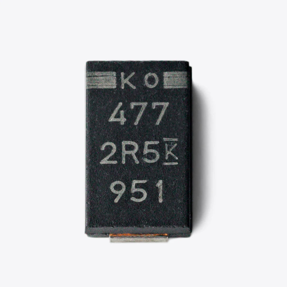 10pcs/lot 2.5V 470uF 9mOhm 7343 Type D T520V477M2R5ATE009 Ultra-Thin SMD Polymer Tantalum Capacitors Low ESR New Original