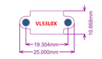 VL53L0X Time-of-Flight (ToF) Laser Ranging Sensor Breakout 940nm GY-VL53L0XV2 Laser Distance