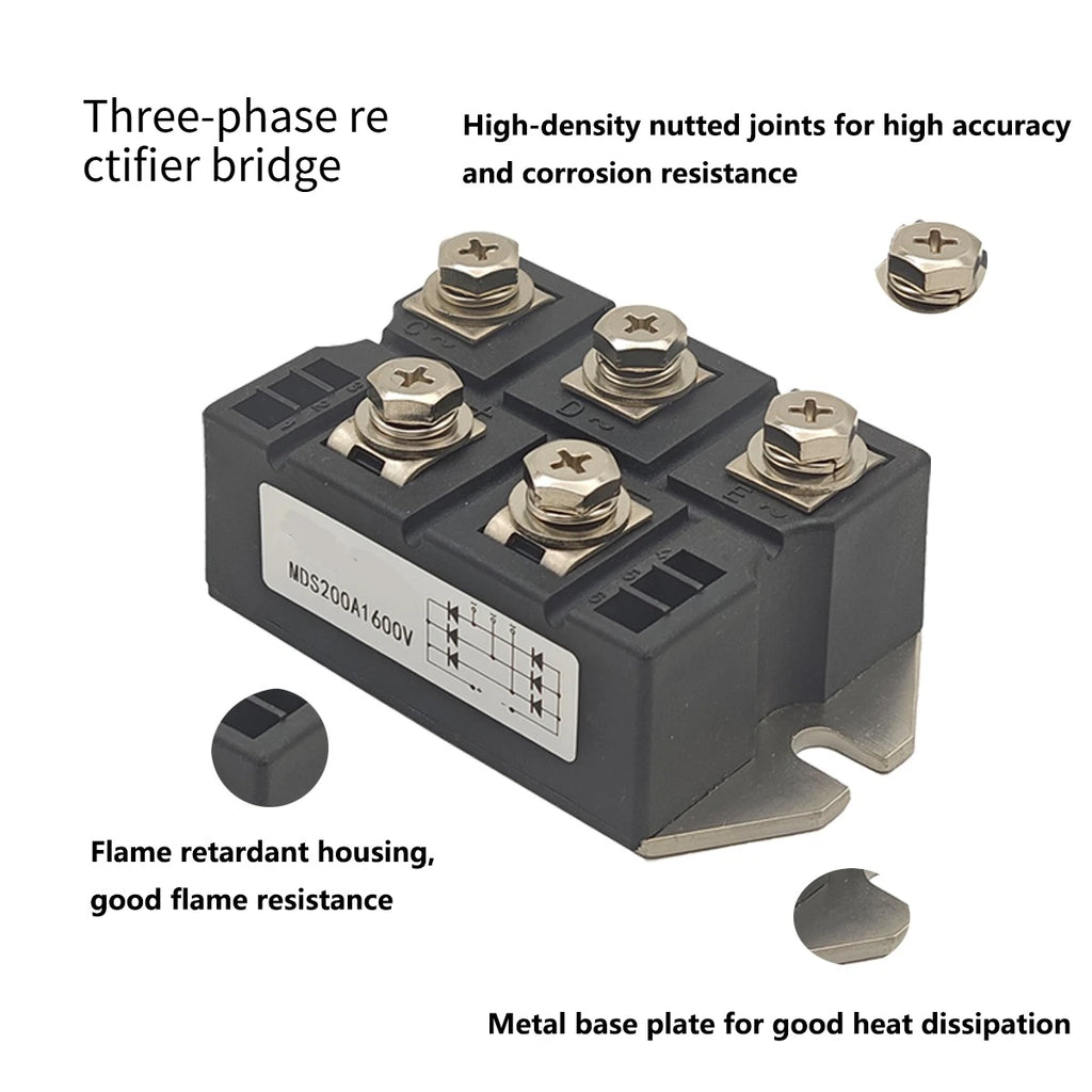 Three Phase MDS 100A 150A 160A 200A 250A Three Phase Rectifier Bridge Module 1600V Induction Cooker