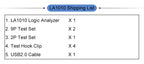 LA1010 USB Logic Analyzer 100M 16CH 10B Samples PC Based Kingst Protocol Decoding Tool for MCU ARM FPGA Debug English