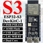 ESP32-S3-DevKitC-1 Development Board BT 2.4G Wifi Module for Arduino 8MB PSRAM 16MB FLASH N16R8 44Pin CP2102 Type-C ESP32S3